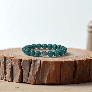 Light Charged Malachite Bracelet